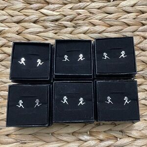 Runners Earrings Lot of 6 stocking stuffers running friends gifts